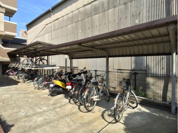 駐輪場です