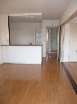 キッチンには収納棚もあります。