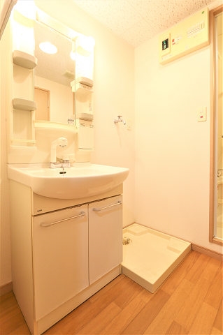 脱衣所には嬉しいシャンドレ