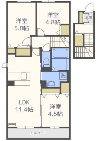 画像の間取りや設備は現状を優先いたします。