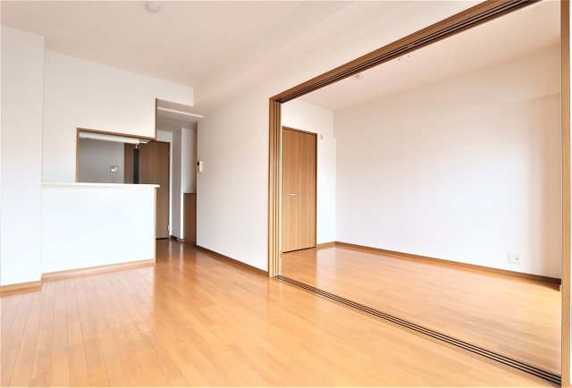 １０帖の開放感のあるリビングです