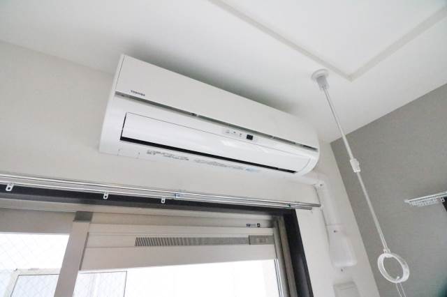 エアコンはもちろん室内干しも完備