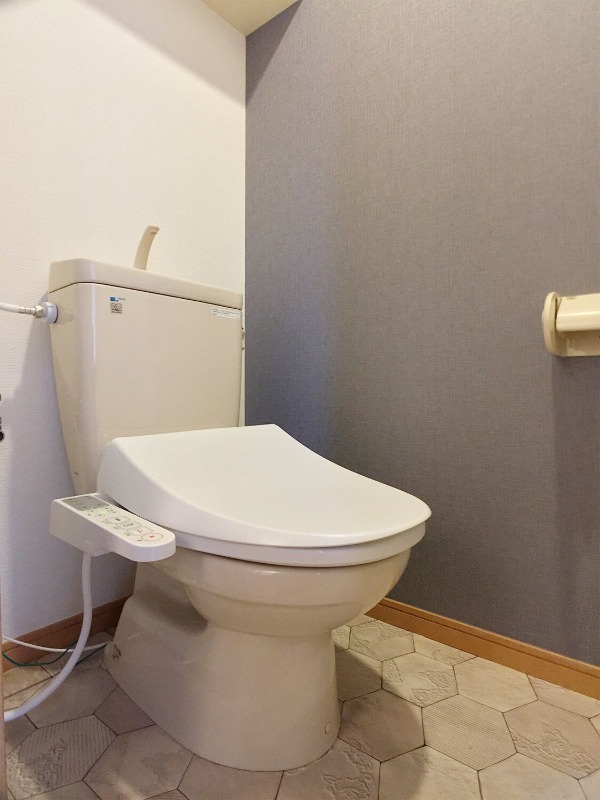 温水洗浄便座付きです