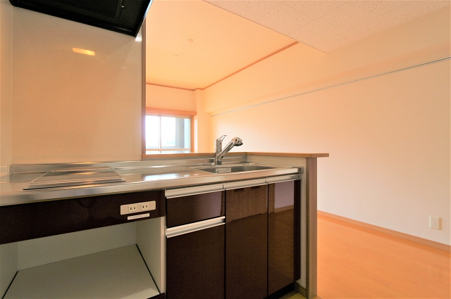 作業スペースもあり料理がはかどるキッチンです