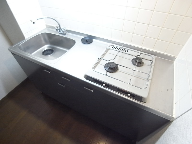 2口コンロでお料理がはかどります。