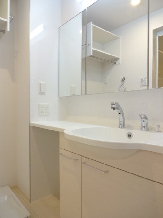 朝の支度はこちらへ。