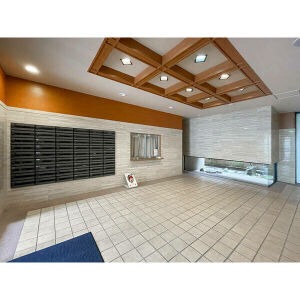 清潔感のあるエントランス