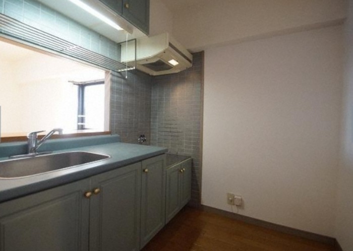 レトロな雰囲気のキッチンですね