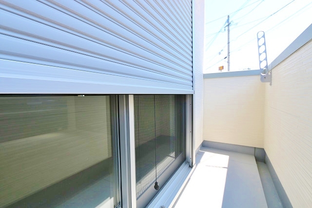 防犯シャッター付きで1階でも安心