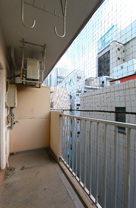 天気のいい日はこちらで洗濯物を干せます