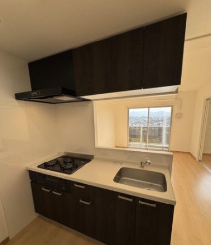 開放感のあるカウンターキッチンです