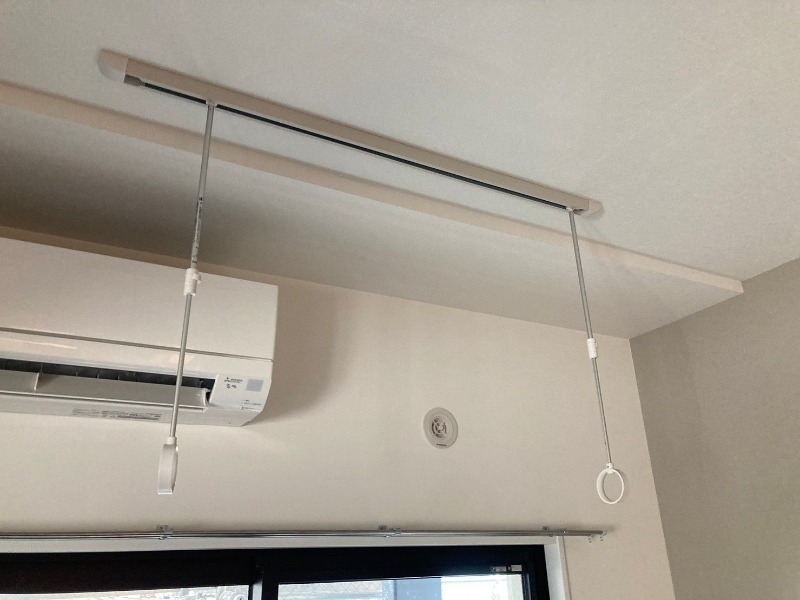 室内物干機完備。