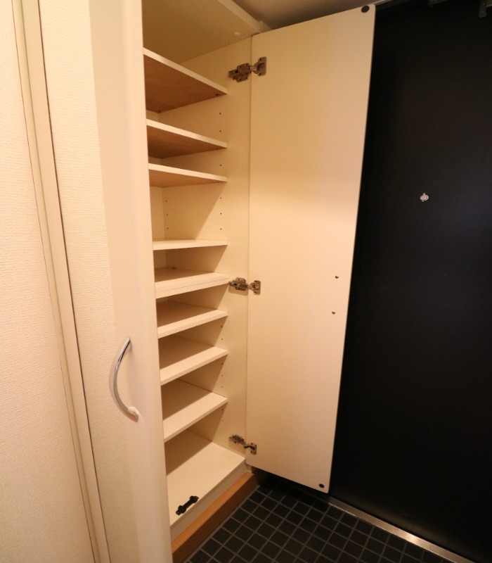 玄関収納もばっちりです。