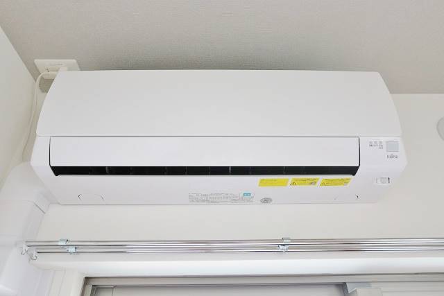 エアコン付きで夏も冬も快適です