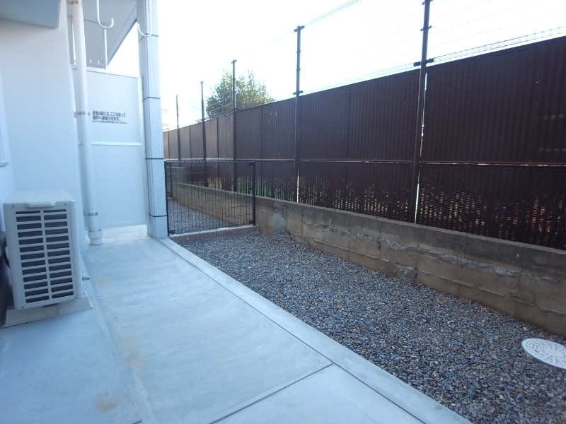 嬉しい専用庭つきです。