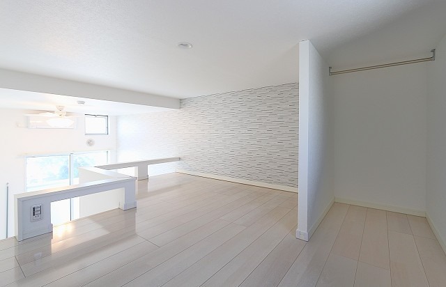 ロフト付きで広々と使えます。