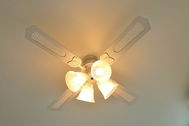 シーリングファンがおしゃれです。