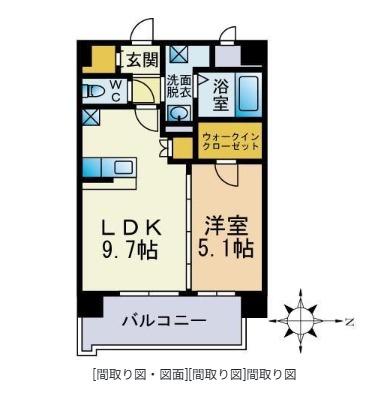 間取り・設備。写真は現状優先です
