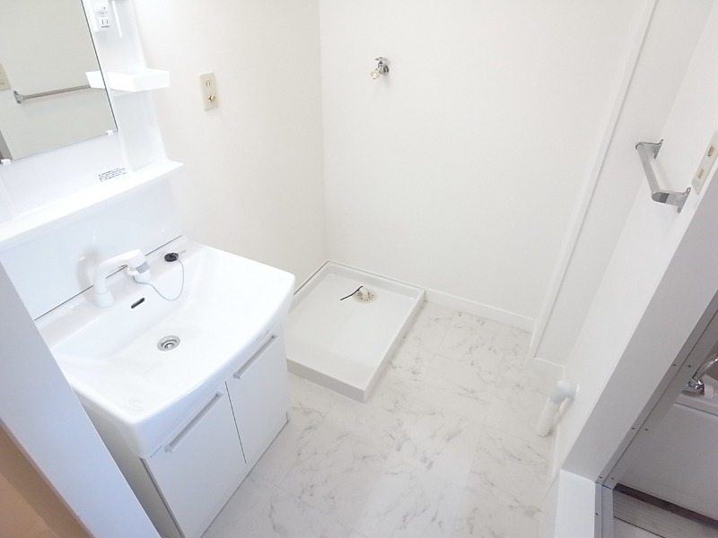 室内洗濯機置き場。