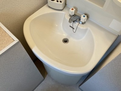 独立洗面台ついてます