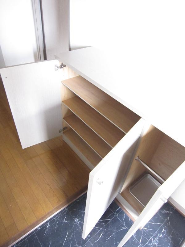 玄関収納もばっちりです。