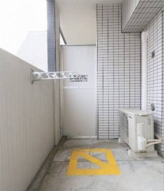 お洗濯ものはこちらで