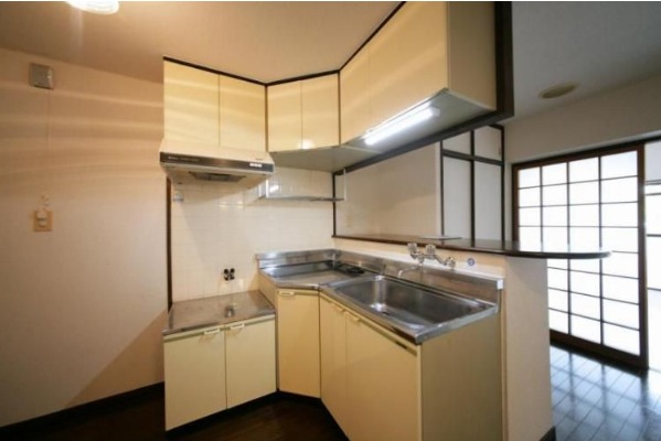 グリル付の3口コンロです。