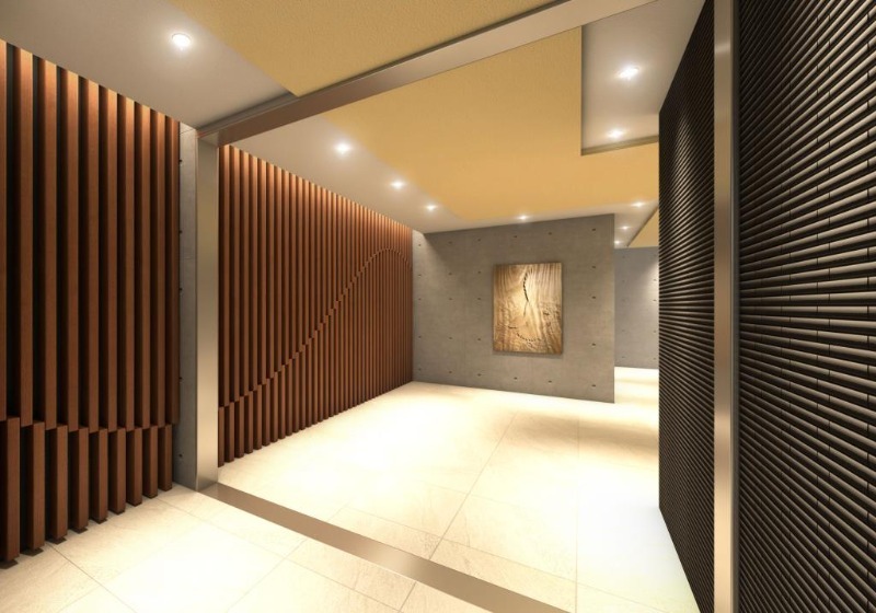 シックなデザインの広いロビーです！