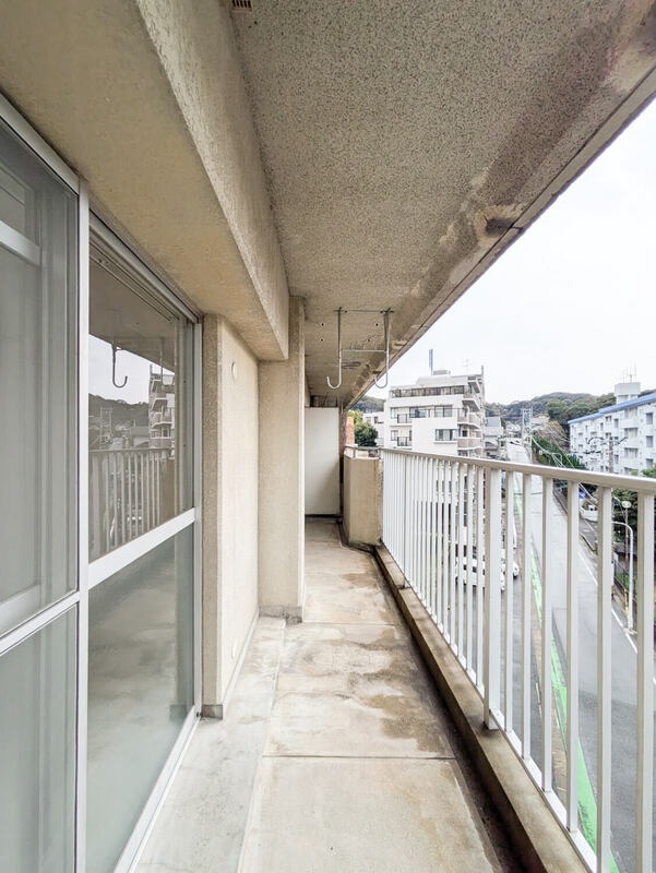 広々バルコニー。