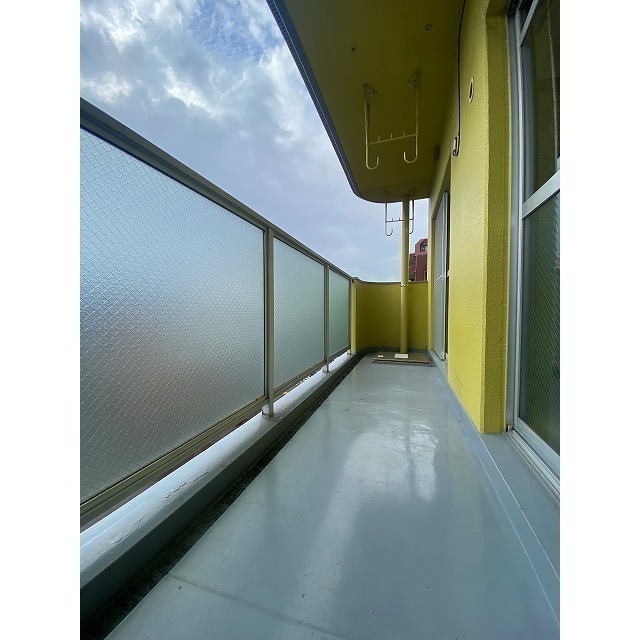 広々バルコニー。