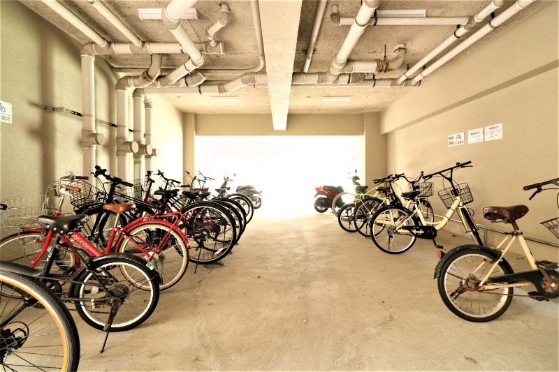 駐輪スペースもばっちりです