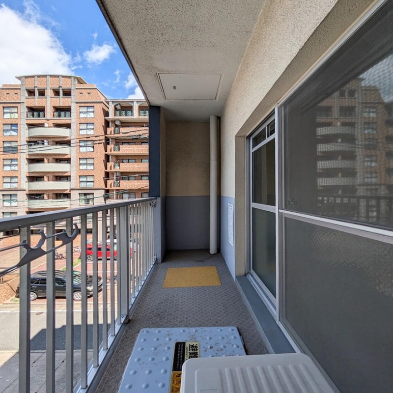 洗濯物はこちらに干せますよ