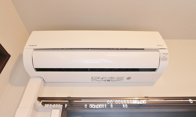 エアコン付きで快適に過ごせます