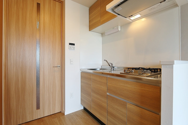 システムキッチンで料理がはかどります