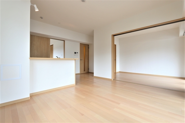 開放感のある１２帖超えのリビングです