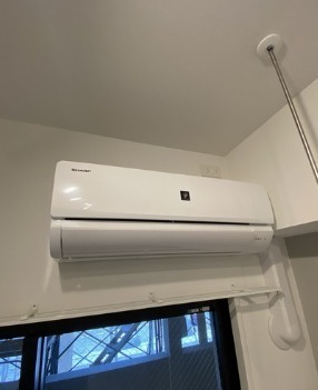 エアコン完備で年中快適に過ごせます