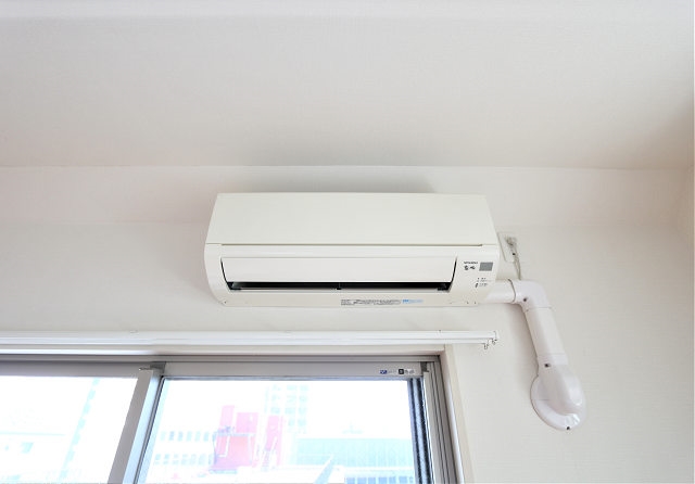 エアコン付きで快適に過ごせます