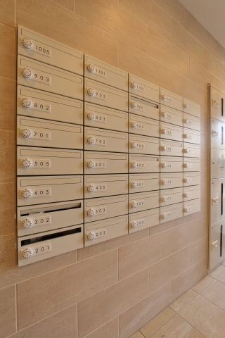 集合ポストも整理されてます