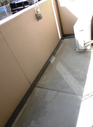 日当たり良好なバルコニーですね