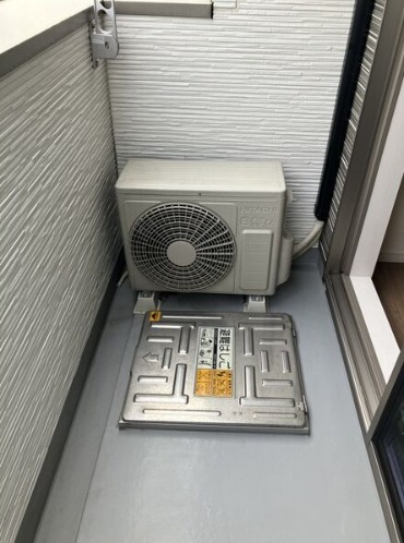 天気のいい日はこちらで洗濯物を干せます