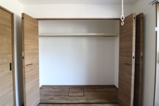 奥行きのある収納スペース