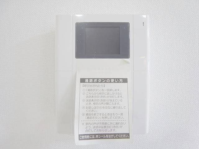 モニターホンで安心です。