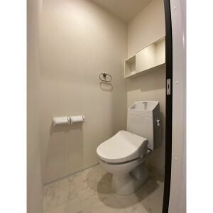 清潔感のあるトイレですね