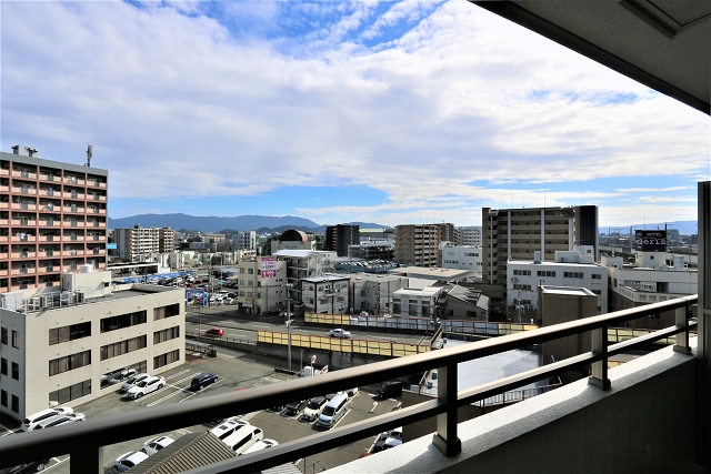 バルコニーからの眺めがいいです