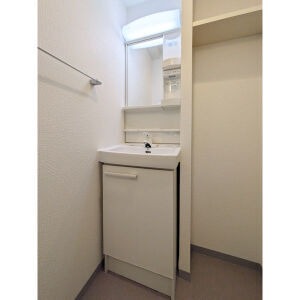 毎朝の身支度がしやすい洗面台です