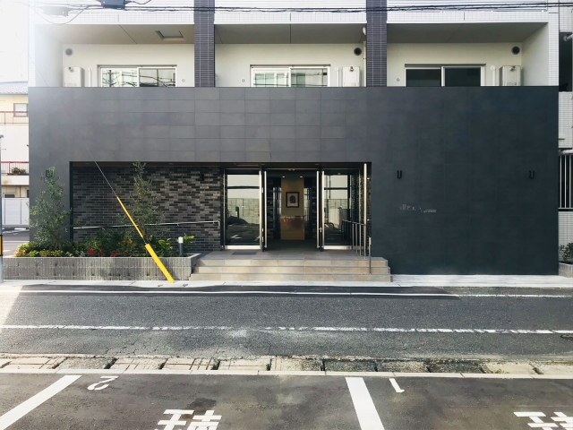 開放的なエントランスです