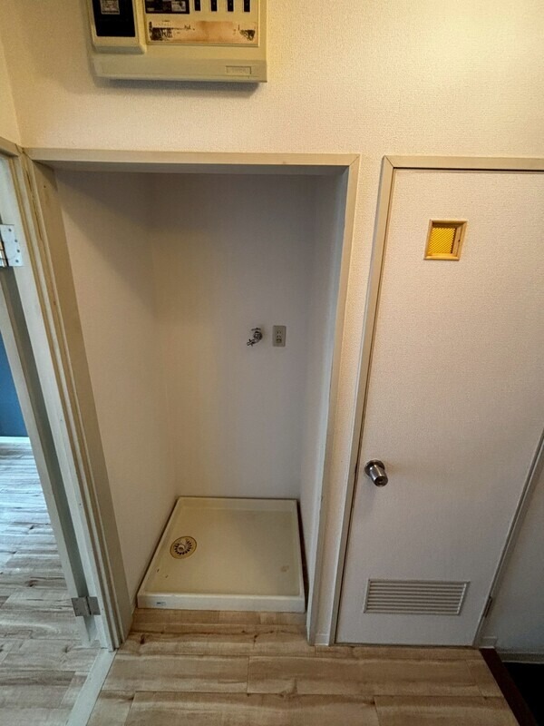 室内洗濯機置場で安心です