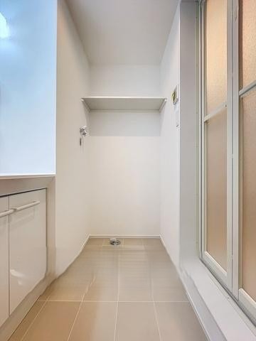 室内洗濯機置き場です。