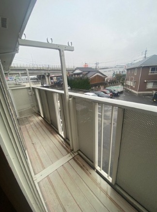 洗濯物はここ。
