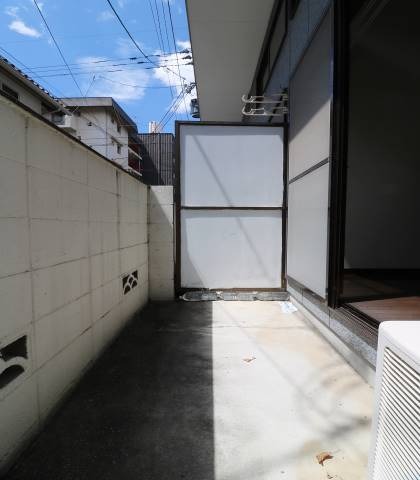 洗濯物はここ。